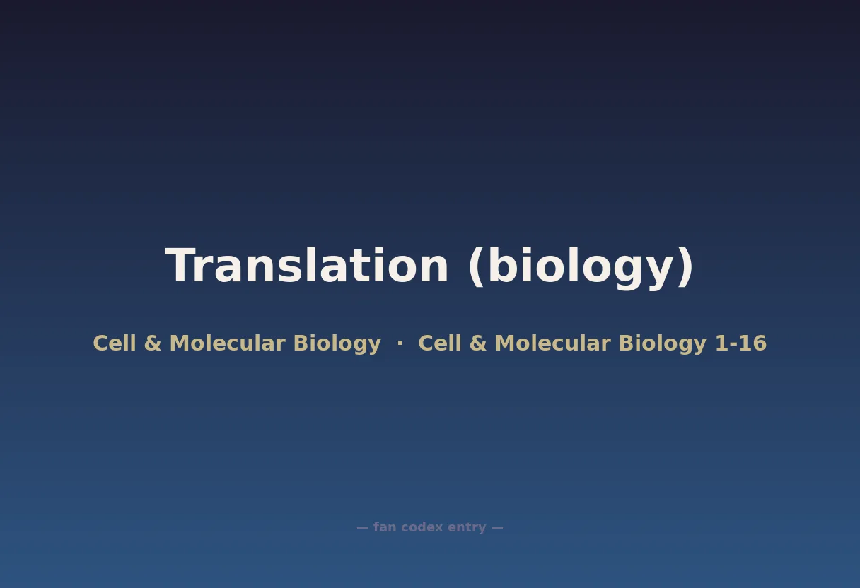 Translation (biology)